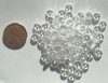 100 2x6mm Transparent Clear Rondelle Beads